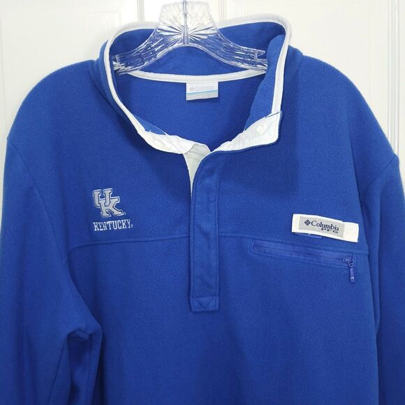 Men's Columbia University of Kentucky Wildcats 1/4 Quarter Zip Fleece... - Picture 4 of 16